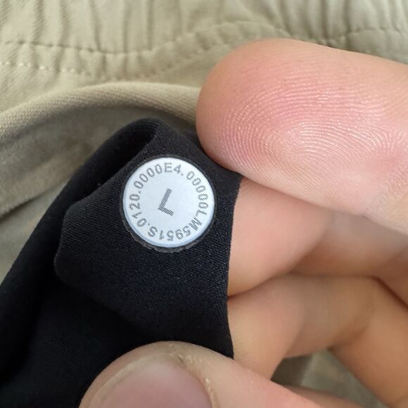 Lululemon Pants Mens L Beige Bowline Utilitech Athletic Elastic Waist Drawstring - Picture 9 of 10